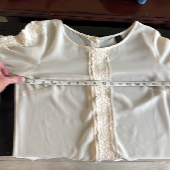 Vintage lace blouse with button up back - Picture 5 of 6